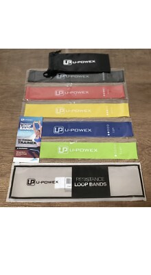 U- POWEX My Resistance Loop LOOP Bands Personal Trainer New Set of 5