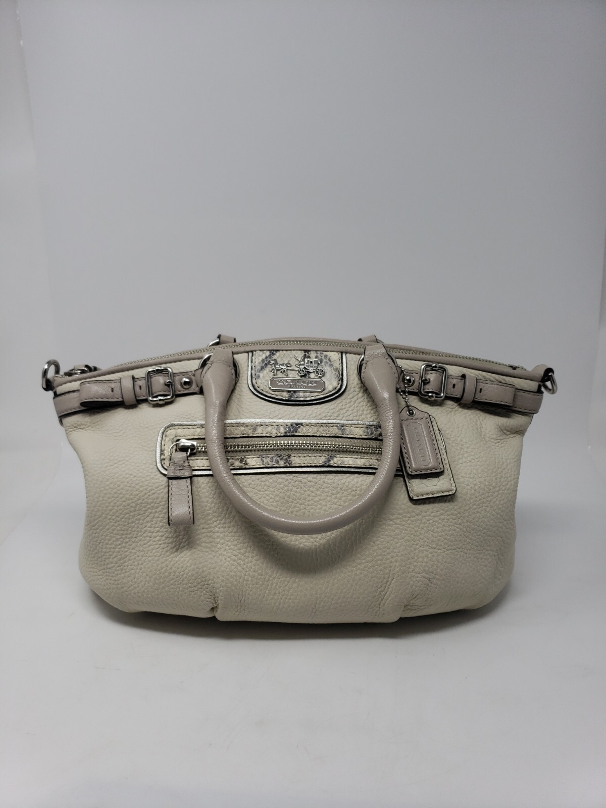 COACH MADISON~Embossed Python~Leather~Sophia Hand… - image 2