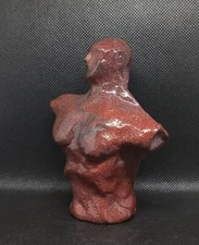 "BROWN"-Clay sculpture. Signed. Hand made and glazed. Cool and interesting!