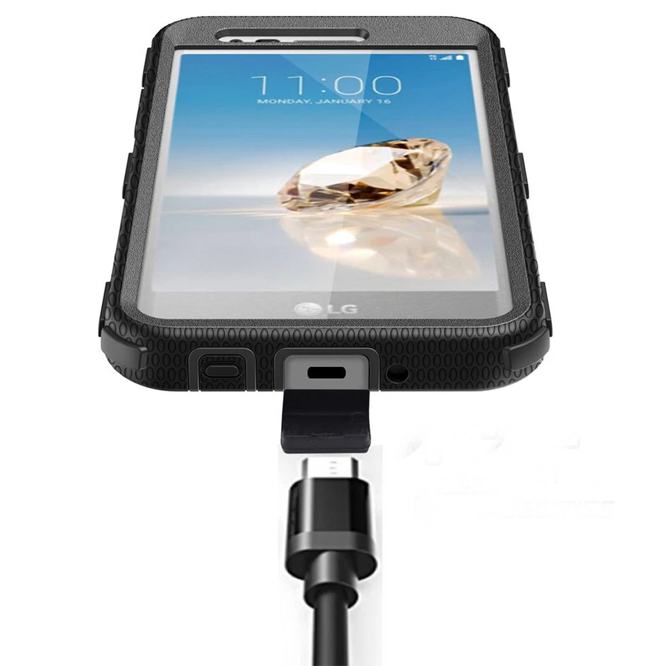 Funda con clip para cinturón para LG Aristo 2/LG Tribute Dynasty/LG LV3 2018 Foto 2 de 4