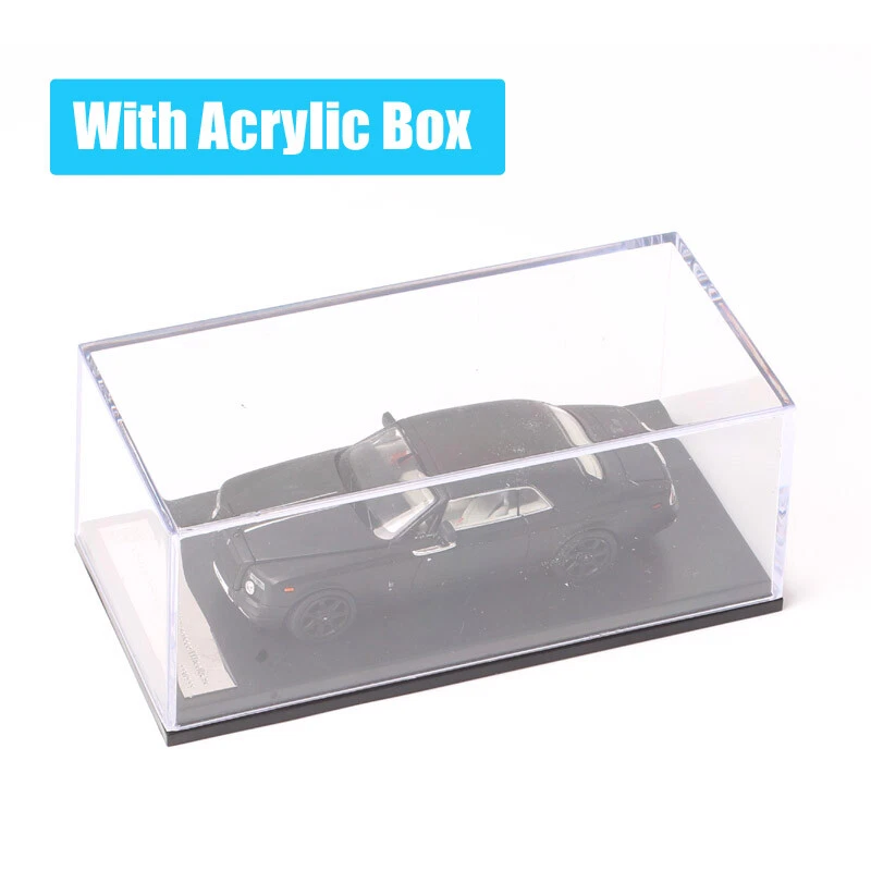 1/64 Scale Mini DCM RR Phantom Coupe Diecast Metal Car Model Toy Black Matte - Image 3 of 4