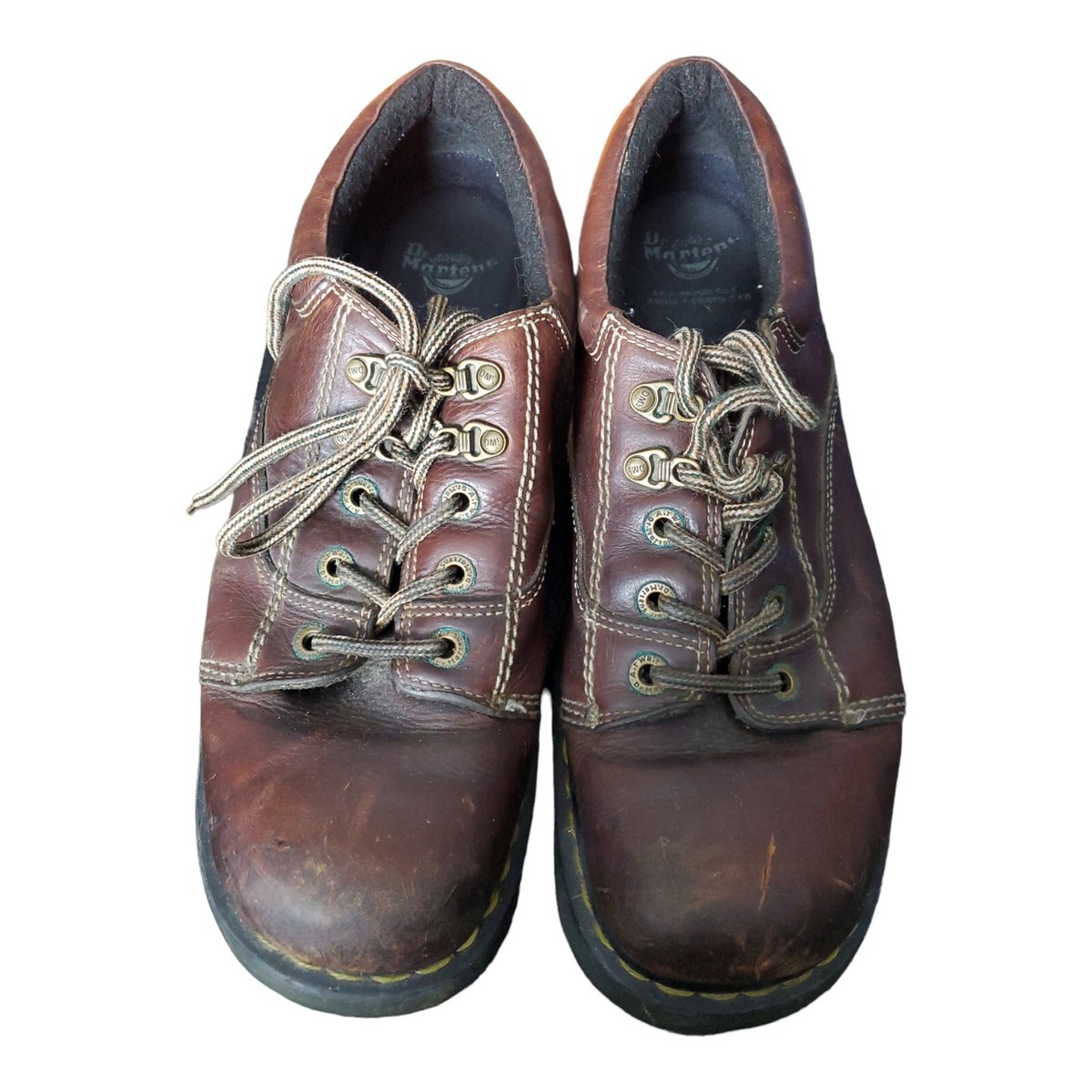 Dr Martens Men's 8A47 Brown Leather Lace Up Chunky Oxford