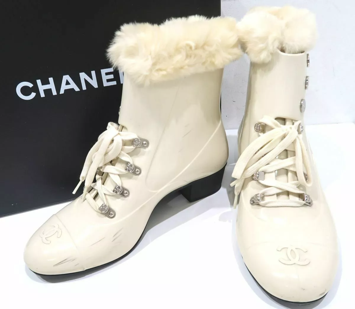 Chanel Fur Boots