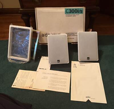 A/D/S C300i/s Architectural Flush Mount Loudspeaker System Speakers Vintage NIB