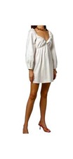 Reformation Vic puff-sleeve minidress - White Size - S