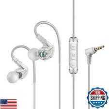 MEE audio M6 Sport Wired Earbuds, in Ear Headphones, 3-Button Remote, Sweatpr