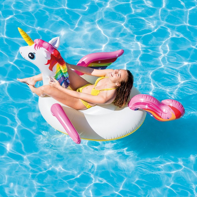 unicorn blow up pool