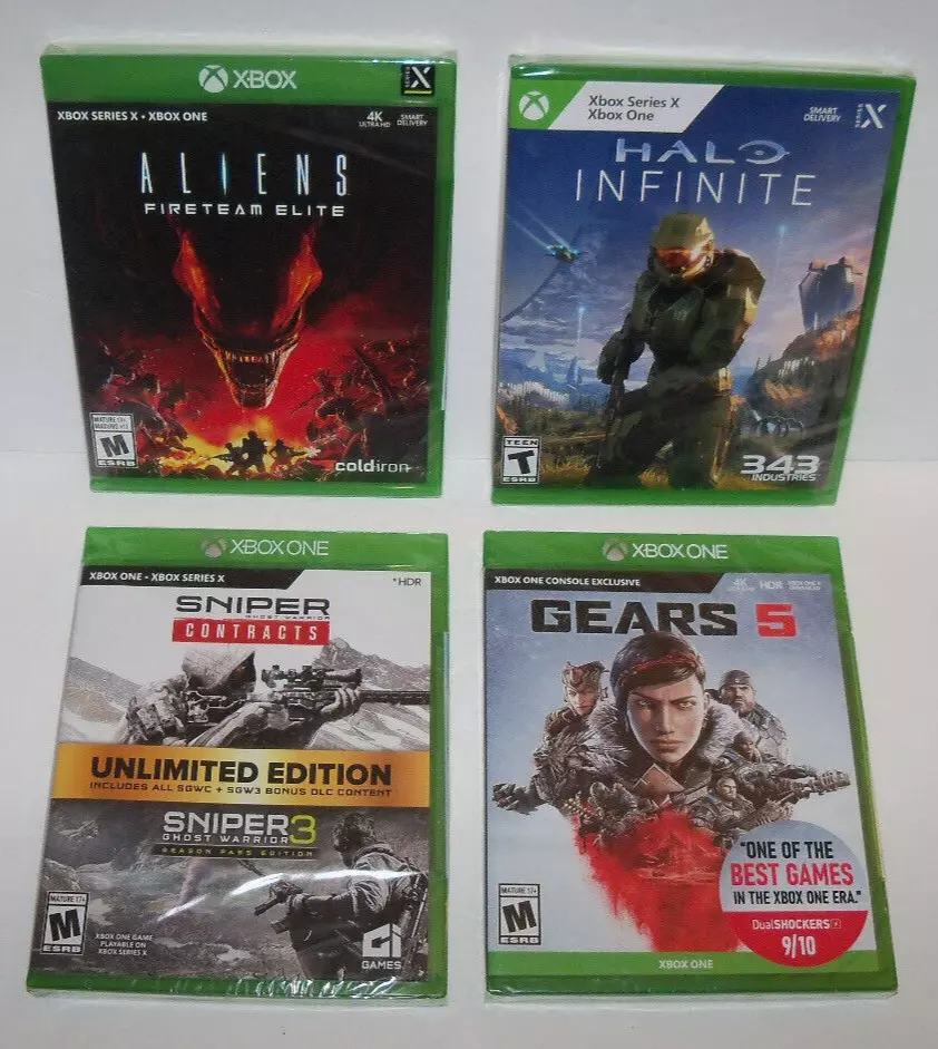 XBOX One Series X ALIENS, SNIPER Ghost Warrior, GEARS 5, HALO shooter Game Lot b eBay