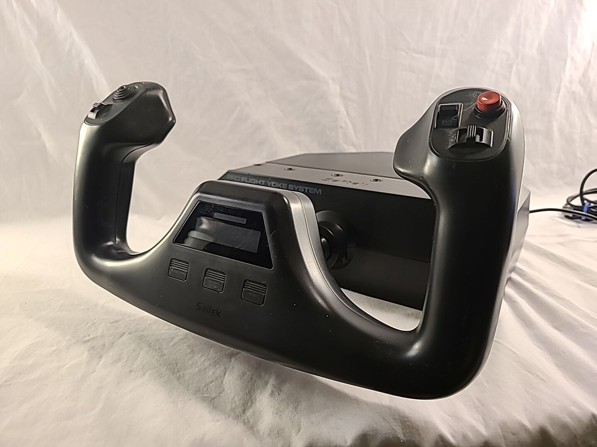 【動作確認済み】Saitek PRO Flight Yoke System Amazon.com: Logitech G Saitek PRO USB Flight Yoke System