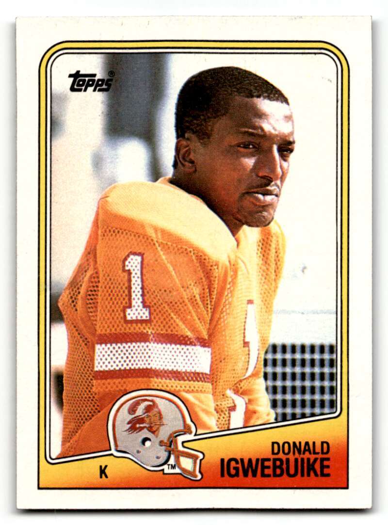 1988 Topps #357 Donald Igwebuike Tampa Bay Buccaneers Football