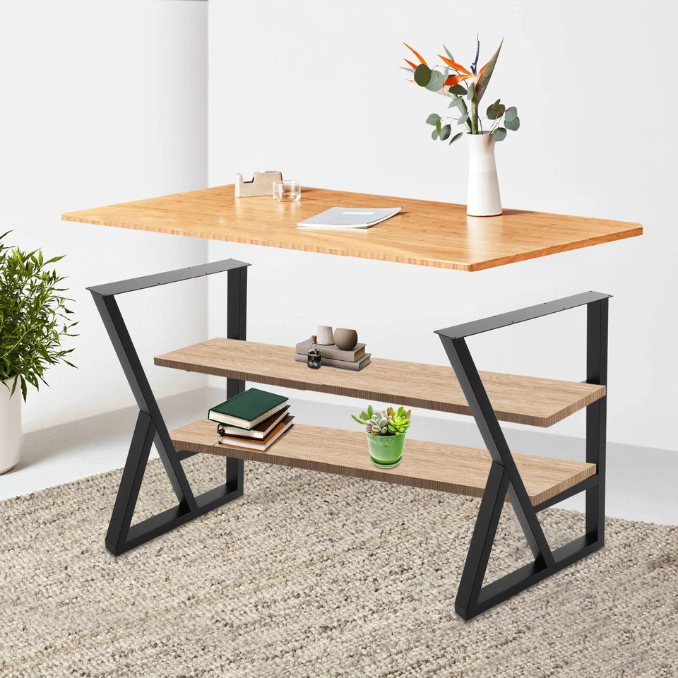 2 PIEZAS Patas de Mesa de Comedor de Hierro en Forma de K para Dormitorios, Salones, Balcones Foto 3 de 4