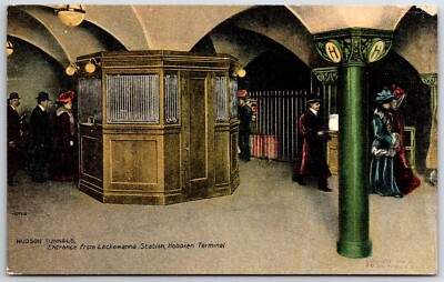 NYC Subway Hudson Tunnel Entrance from Lackawanna Station 1908