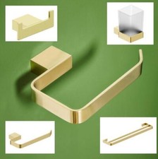 roma brushed brass bathroom accessories 
