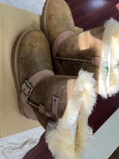 UGG Classic Short Dylan Womens Sheepskin Suede Winter Fur Boots 1001202 Size 5