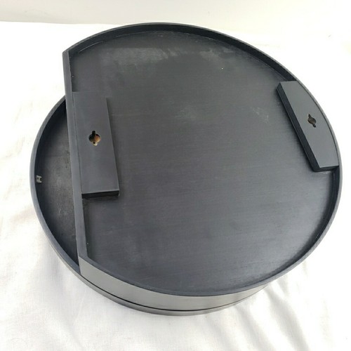 Round Medicine Cabinet 19.5" x 19.5" Bathroom Mirror, Black shelves Storage - Picture 7 of 14