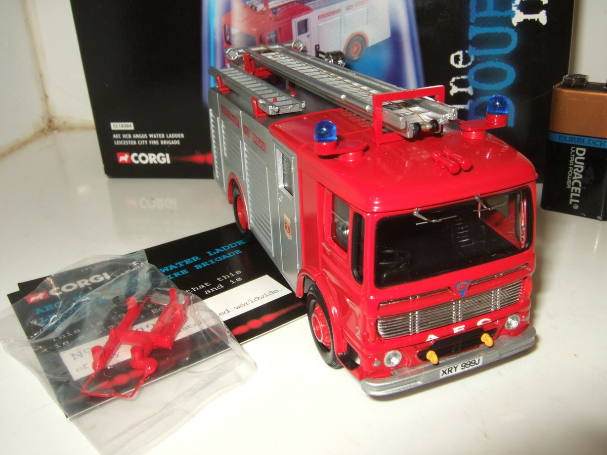 Corgi CC10304 AEC HCB Angus Water Ladder, Leicester Fire