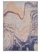 Teppich Rechteckig Beige-Blau Modern Abstrakt 160 X 230 Cm Gebze