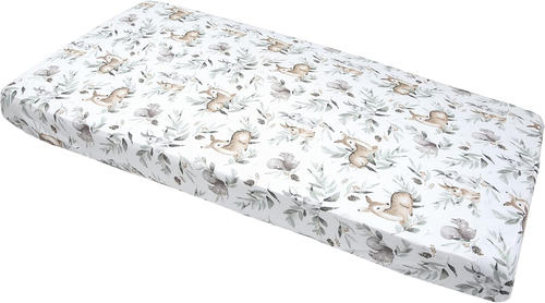 Lenzuola Lettino Neonato 60X120-100% Cotone Lenzuolo Con Angoli Culla Coprimater - Foto 11 di 12