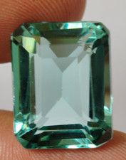 AAA Aquamarine Emerald Cut 15.65 Ct. Flawless Loose Gemstone Gift for Women/Her