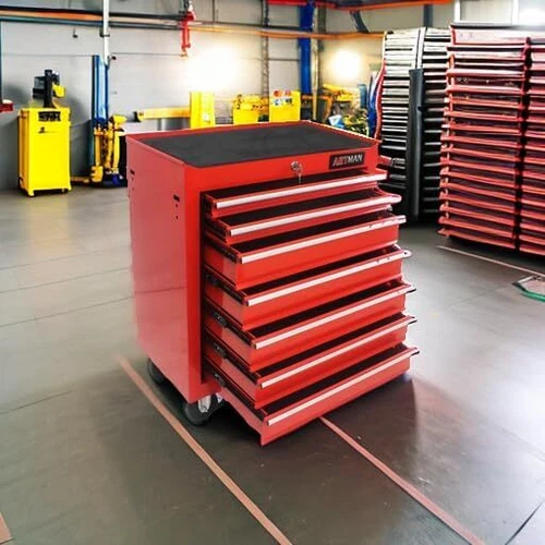 Rolling Tool Chest 7 Drawers Tool Box Lockable Tool Storage Cabinet for Garage