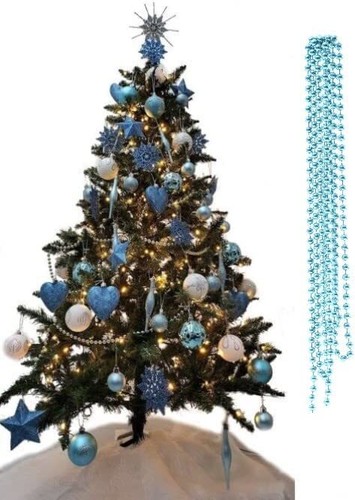 Luxury Christmas Garland Beads Tree Decoration 3m / 9.84ft XMAS All Colours - Picture 26 of 66