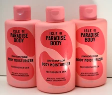 ISLE OF PARADISE BODY CONFIDENTLY CLEAR BODY MOISTURIZER 9.46 fl oz (Lot of 3)