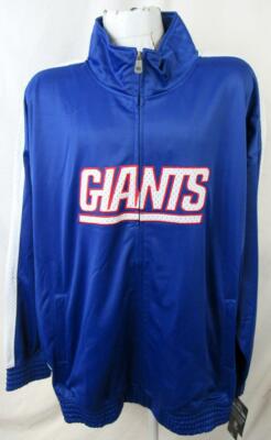 New York Giants Big Mens 3X 5X 7X 8X LT 3XT - 5XT Full Zip Track