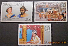 SWAZILAND ~ S.G. 268 - 270 ~ 1977 TIMBRES JUBILÉ ARGENT OMNIBUS ~ MNH #05007