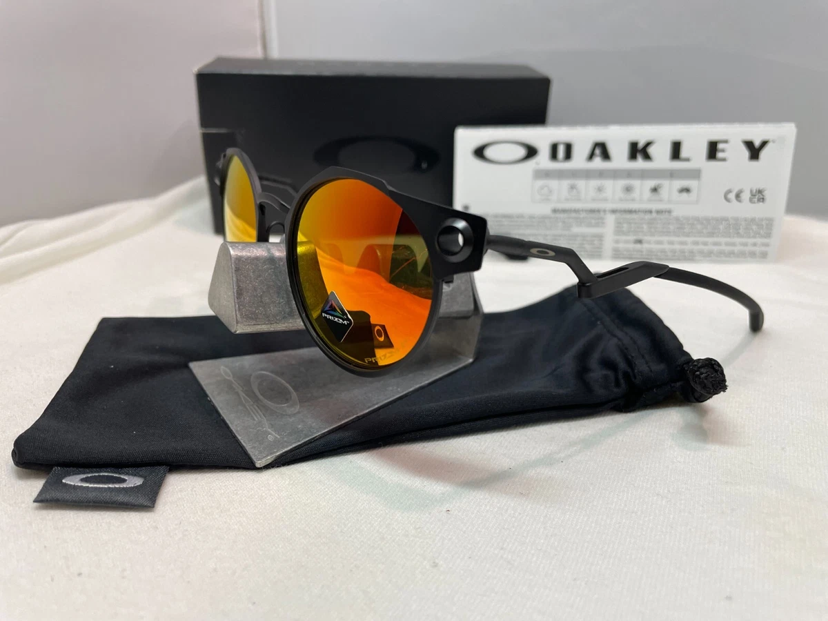 OAKLEY DEADBOLT SATIN BLACK WITH PRIZM RUBY POLARIZED SUNGLASSES
