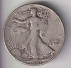 1941-D  WALKING LIBERTY HALF DOLLAR 90% SILVER DENVER MINT .50¢ UNITED STATES