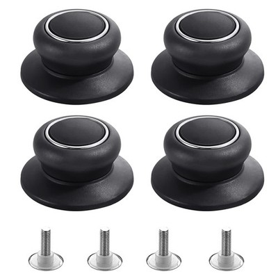 4Pcs Universal Pot Lid Top Replacement Knob,Heat Resistant and Prevent Black 