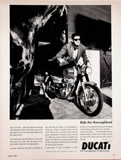 1967 Ducati 350 Sebring Vintage Motorcycle Newspaper Ad Collectible