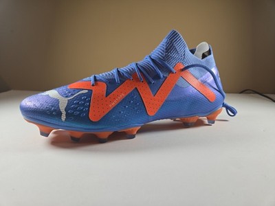 Puma Mens Cleats Size 13 Color Blue White Orange Future Pro Fg/ag 107171 01