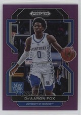2022-23 Panini Prizm Draft Picks Purple Prizm 8/75 De'Aaron Fox #11 qw7
