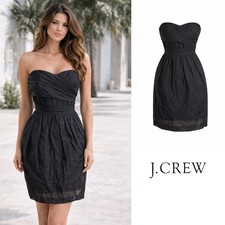 NEW J Crew Women’s Sweetheart Gray Gauze Tube Dress Size 00