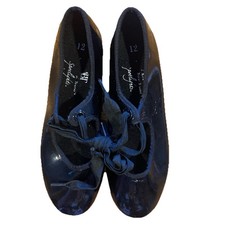 Dance Tap Shoes Size 12 ABT Black Mary Jane Broadway Girls Toddler Ribbon Strap
