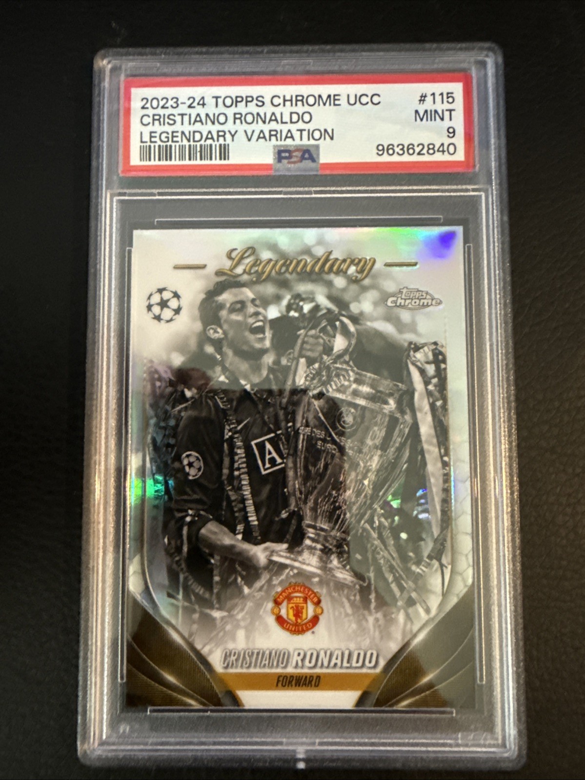 2023-24 Topps Chrome UEFA Club - Legendary Variation Cristiano Ronaldo #115 view 1