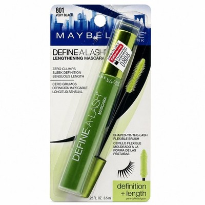 Maybelline Define-A-Lash Lengthening Mascara VERY Black 801 1PK