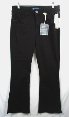 -NWT Democracy ''Ab'' Solution Itty Bitty Bootcut Women's Jeans Black Sz 12P