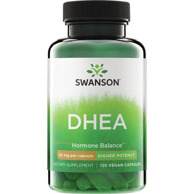 Swanson Dhea (Dehydroepiandrosterone) Capsules, 50 mg, 120 Count