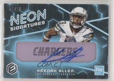 2018 Panini Elements Neon Signatures Tier 1 Blue /10 Keenan Allen Auto nd3