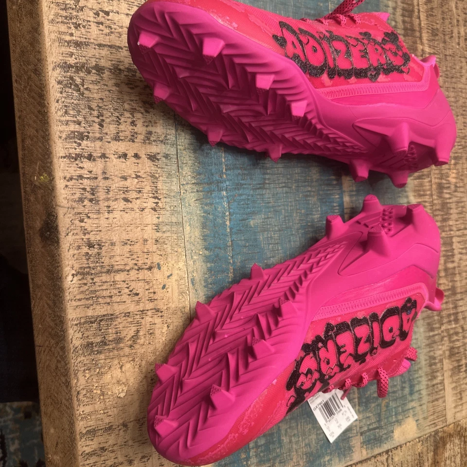 Botines de fútbol Adidas Adizero 'Big Mood' rosa GX7901 para hombre talla 12,5 Foto 4 de 4