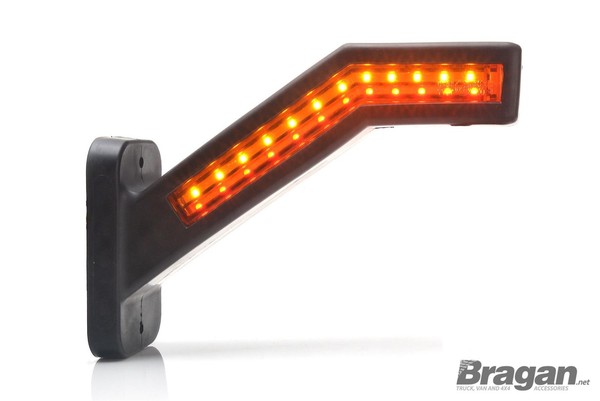12V/24V Bernstein Weiß Rot LED Marker Licht Vorne Heck Seite Stiel Lampe - Right-image