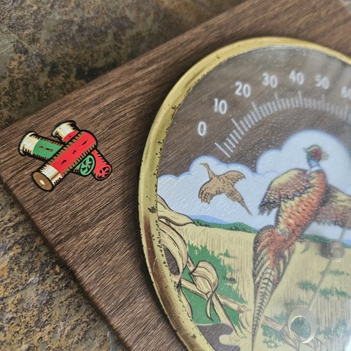Rodan Creations Thermometer The Sportsman 1969 Vintage Pheasant Hunting Bird Dog - Picture 3 of 8