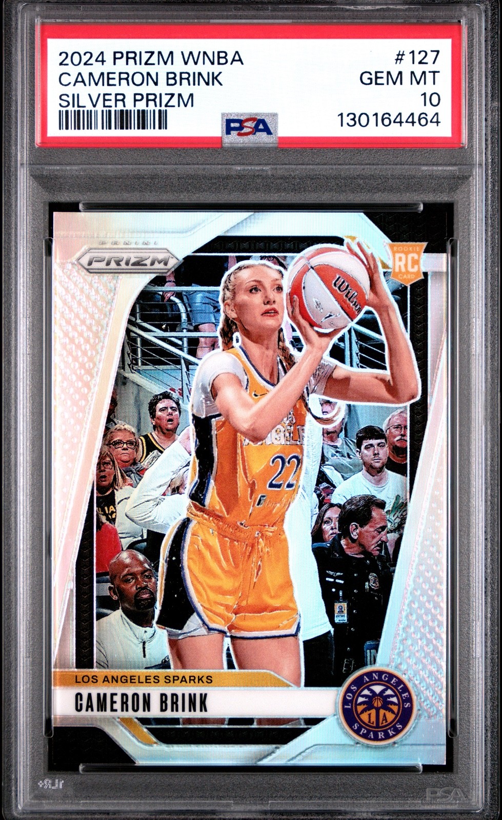 2024 Panini Prizm WNBA Cameron Brink Rookie RC #127 SILVER PRIZM GRADED PSA 10