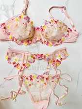 Victoria's Secret Dream Angels wicked floral Embroidery Unlined Balconette Bra