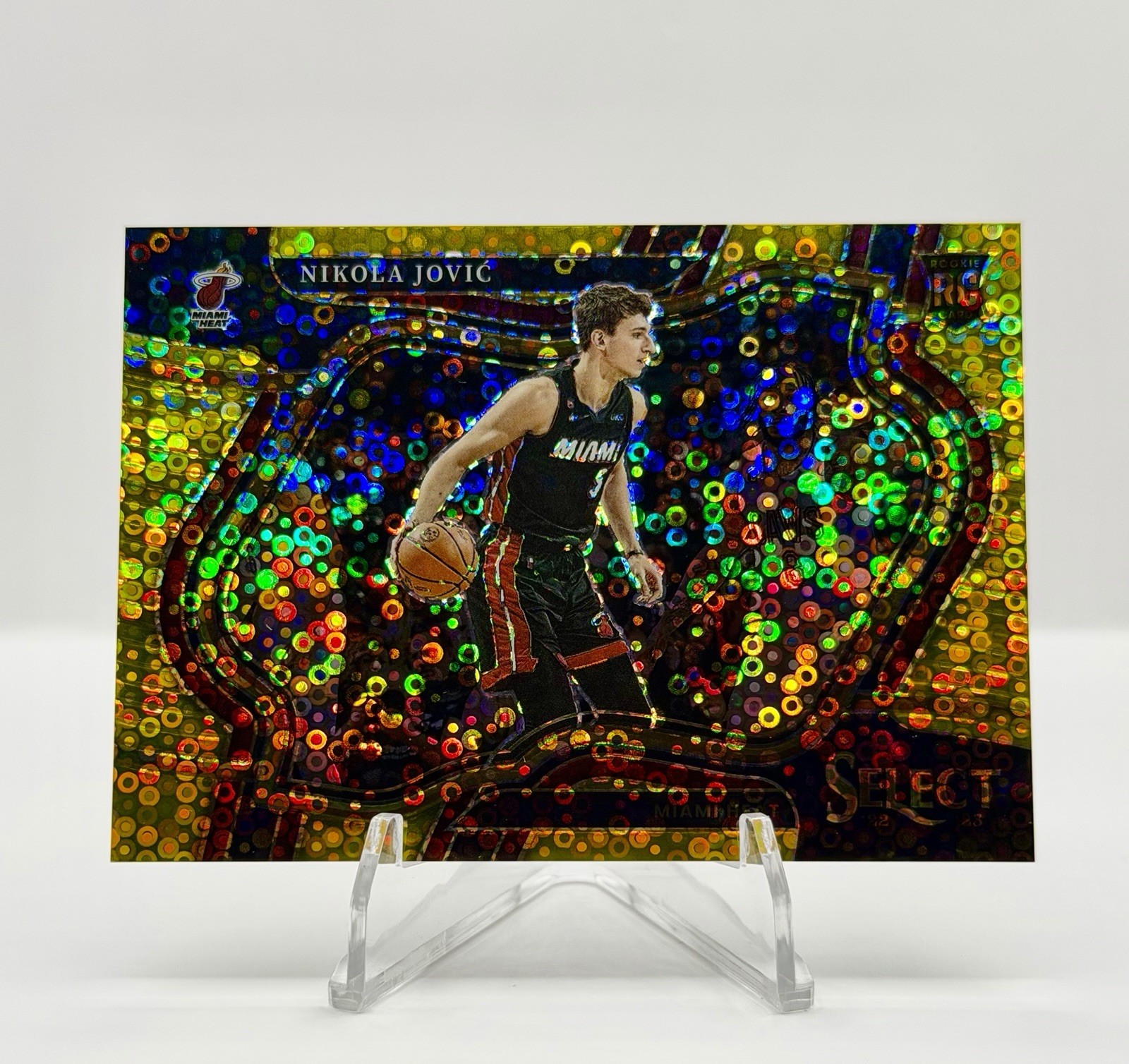 2022-23 Panini Select NIKOLA JOVIC Rookie Good Disco Prizm RC Courtside Heat /10