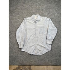 Brooks Brothers Mens 16-33 Blue Supima Cotton Oxford Shirt Traditional Fit USA