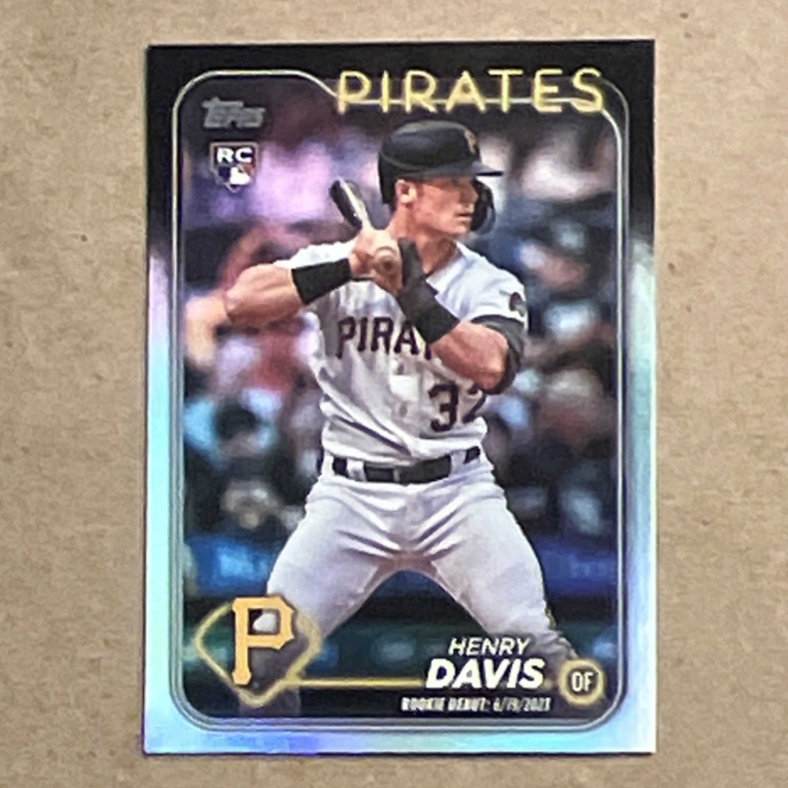2024 Topps Update #IS162 Henry Davis RC Debut Rainbow Foil- Pittsburgh Pirates