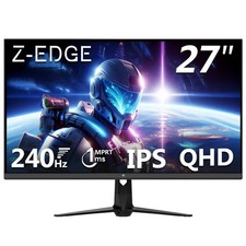 Z-EDGE 27" QHD Gaming Monitor  240Hz  1440P  IPS Display  1ms MPRT  AMD Fre
